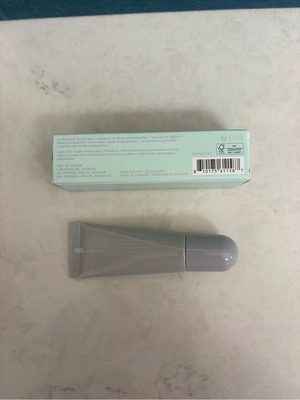 RHODE peptide boost lip balm - sugarmint - MSRP $23